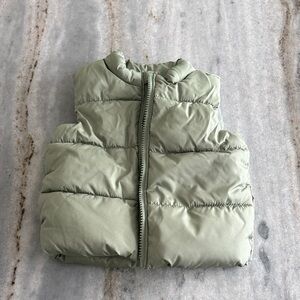 Old Navy Sage Green Puffer Vest